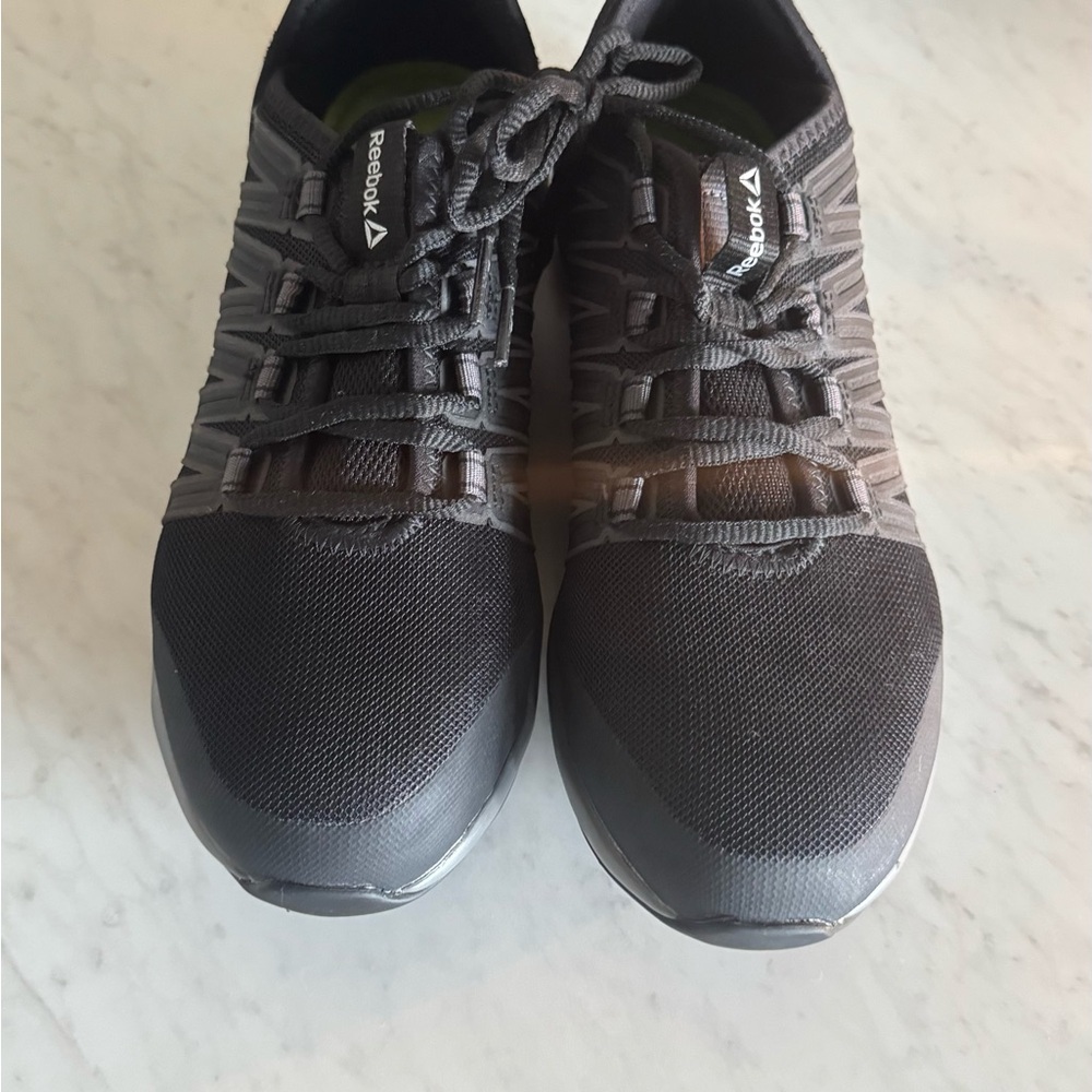 Steel Toe Reebok Men's Black and Gray Steel Toe Sneakers - Picture 2 of 4
